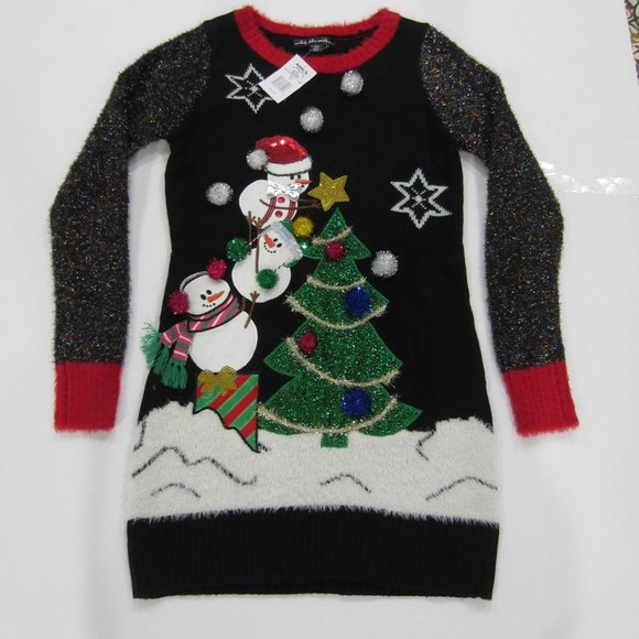 Festive Christmas Sweater/Snowman/Tree Various Szs - Picture 12 of 14